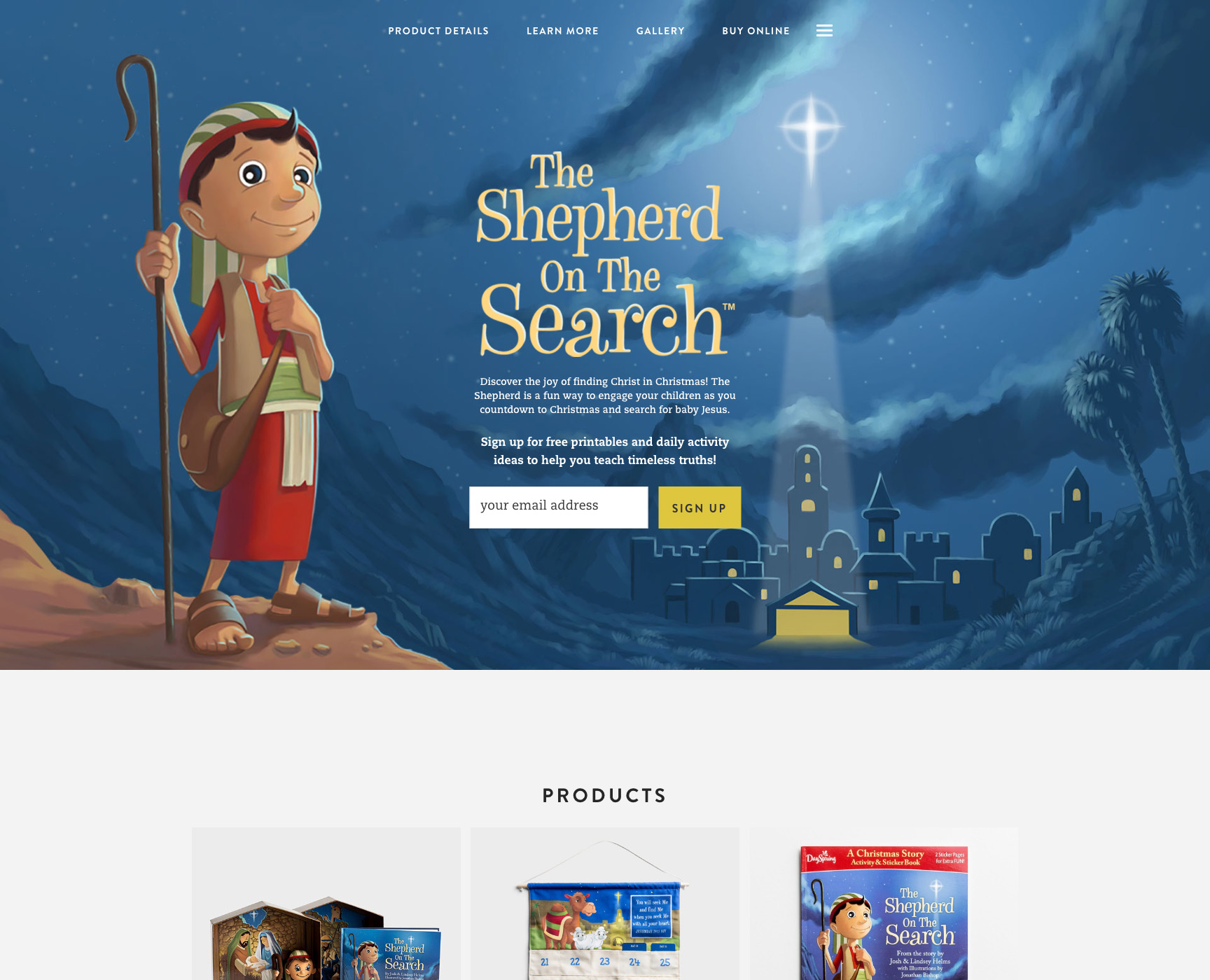 Screen capture of shepherdonthesearch.com in 2024